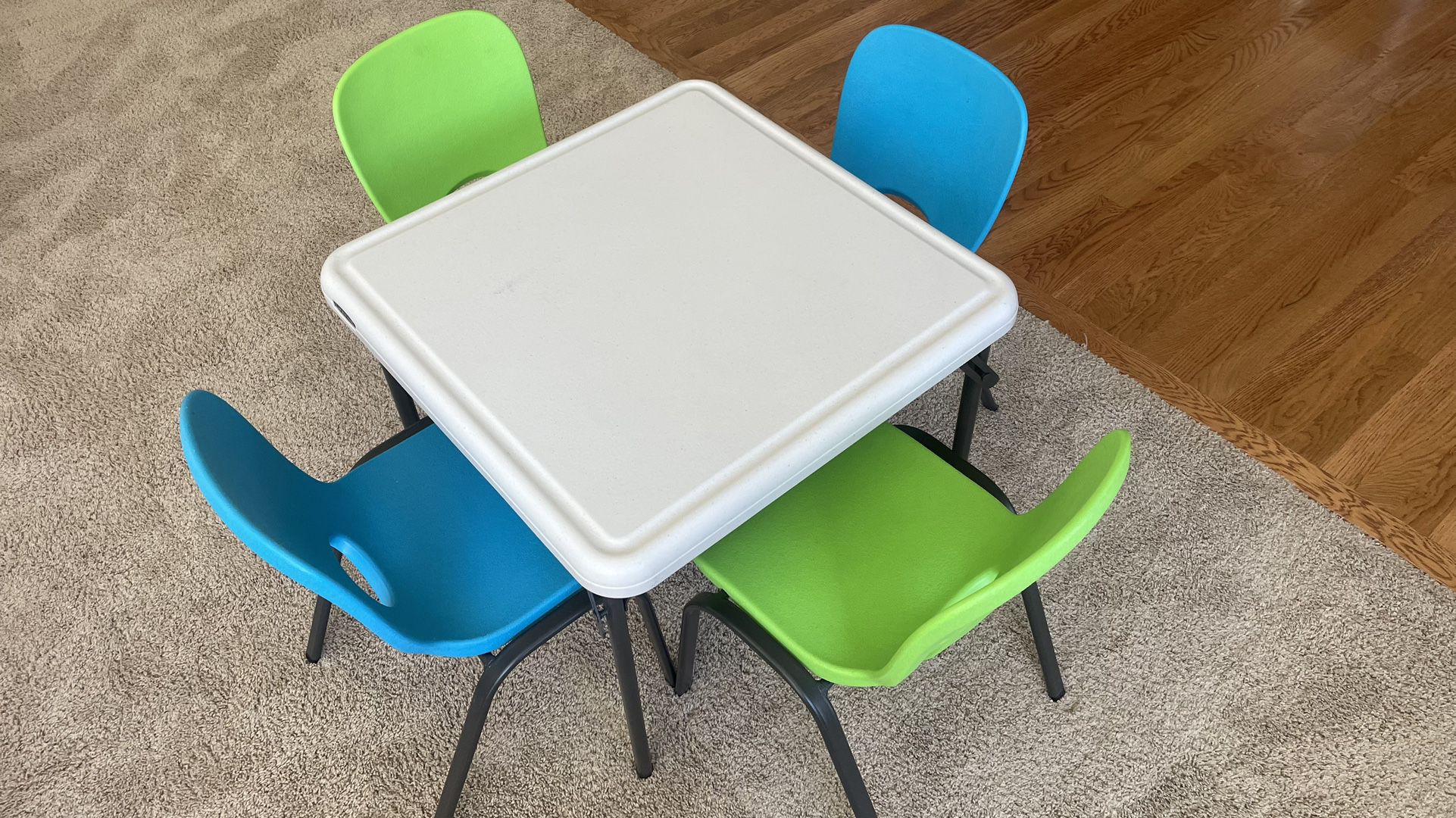 Sold/pending Pickup - Lifetime Kids Folding Table and 4 Chairs
