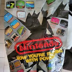 Original Nintendo Poster And Instruction Manual
