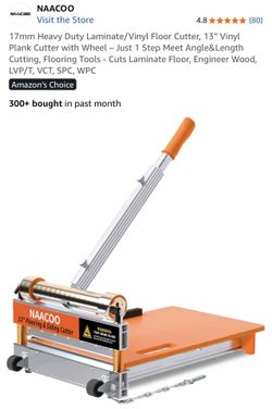 17mm Heavy Duty Laminate/Vinyl Floor Cutter, 13” Vinyl Plank Cutter with Wheel