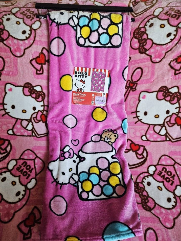 Hello Kitty Gumball Blanket $20