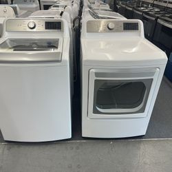 New Scratch And Dent Lg Washer And Dryer Set 1 Year Warranty 