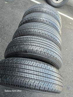 4 Used Trailer Tires 205 75r14 Goodyear Endurance, LR D ,65 PSI $199.00