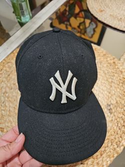 New Era 59fifty Black Yankees Fitted Baseball Cap Mens  