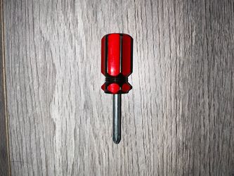 Stubby Phillips Screwdriver – Red & Black