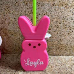 Personalized peeps cup- any name. Perfect for Easter