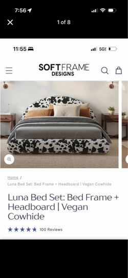 Japanese futon king size with topper and Luna bed set bed frame