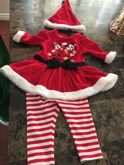 Christmas outfit for baby From Disney store $25