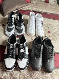 New Shoes For Men Size 7-7.5-8-8.5-9-9,5-10-10.5-11-11.5-12-13 With Tags Each Pair $13