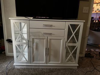 White TV Stand Cabinet