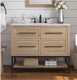 New 42" BATHROOM VANITY CABINET