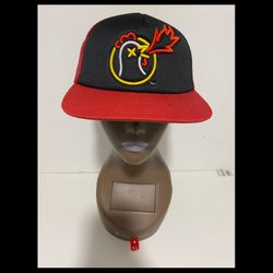Hot Ones Hat Concept One Snapback Baseball Cap Mesh Back Red Black Chicken NEW!!