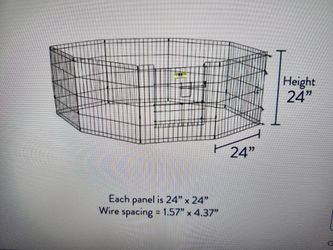 FREE 8 Panel Dog Exercise Pen/Fence
