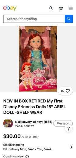 Ariel doll - shelf wear