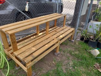 Bench/Garden Shelf Combo
