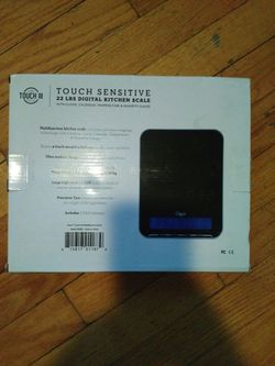 Touch sensitive 22 lbs digital kitchen scale