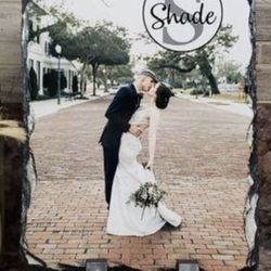 Photo Rock Slate, 5x7 photo, Wedding gift, Engagement, newborn, Christmas gift, photo on rock, Slate photo, Home Decor