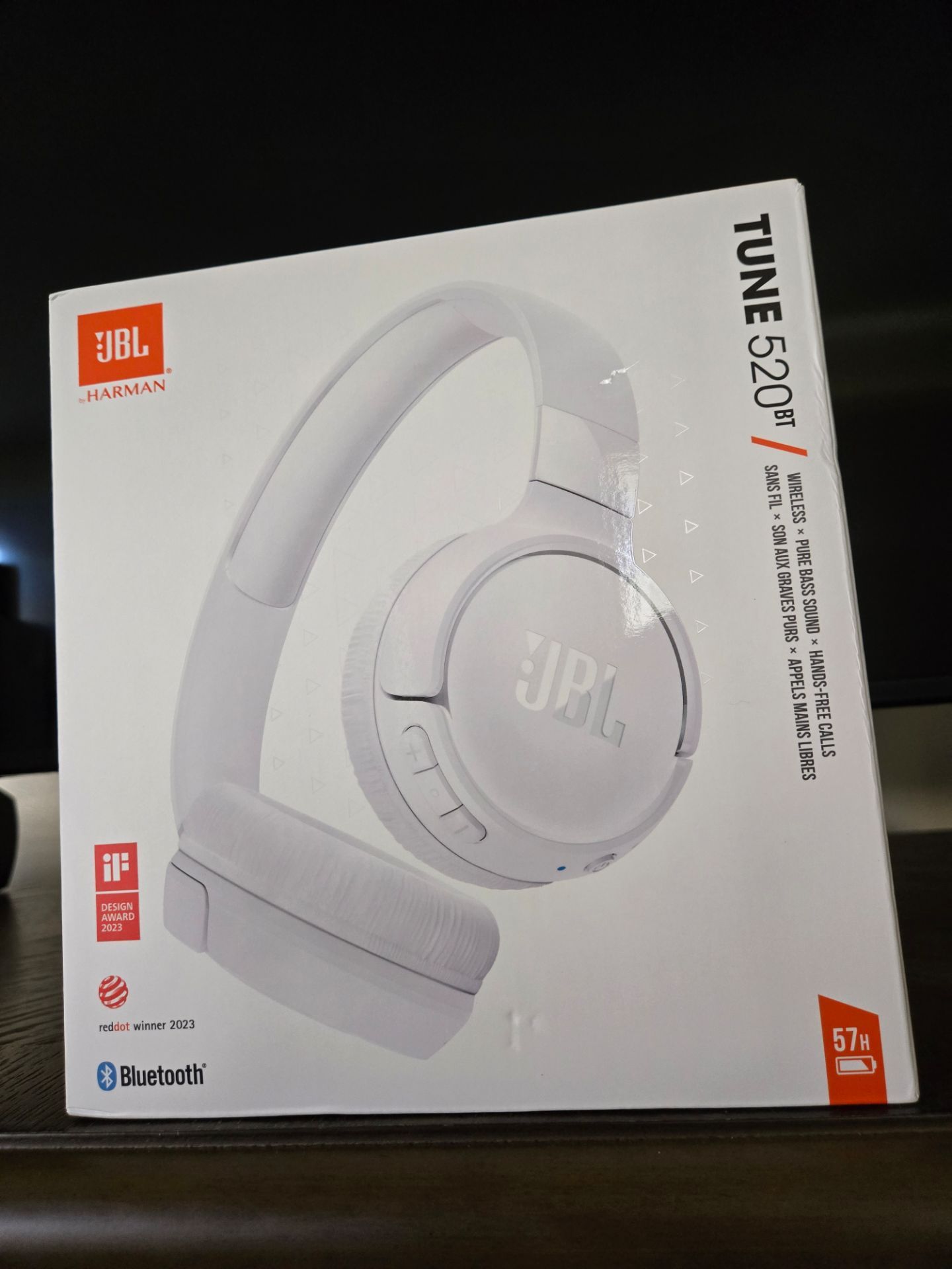 JBL Tune 520 Headphones ( White )