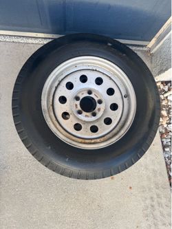 2 USED Trailer Tire/Rim 205/75/15