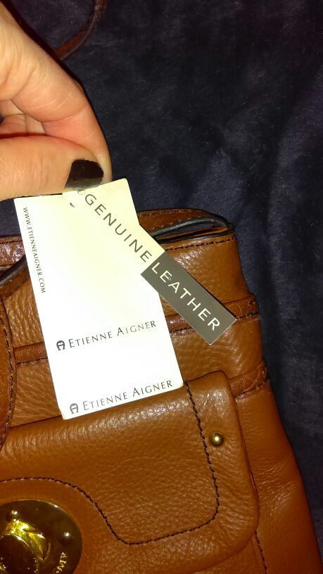 Etienne aigner genuine leather Small shoulder bag