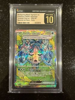 💧 Wellspring Mask Ogerpon ex CGC Pristine 10 – Japanese Terastal Fest ✨