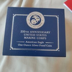 250th Anniversary United States Marine Corps American Eagle 1 oz Silver Proof Coin