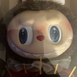 Labubu Let’s Checkmate,brown, 11 Inches Tall