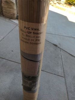 PVC vinyl roll up shade 72 inches