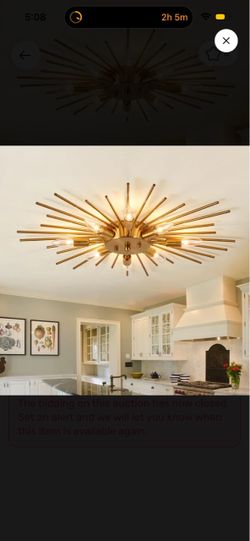 Flush mount Gold light