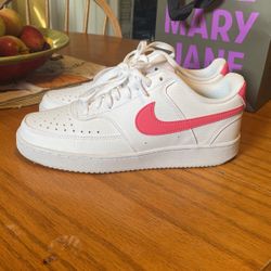 Pink And White Nikes Size 7.5