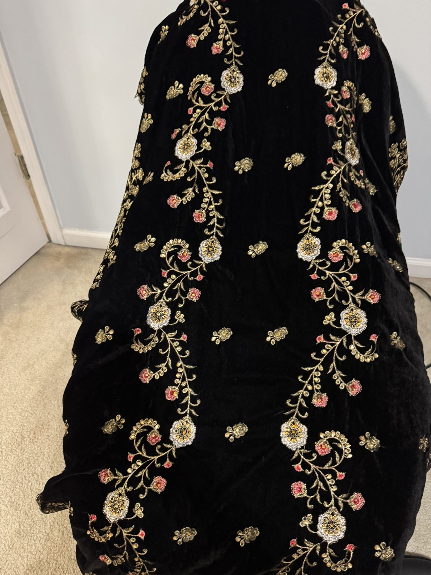 Embroidery Premium Quality Velvet Shawl