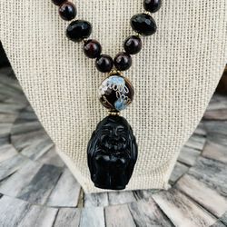Laughing Buddha Necklace 