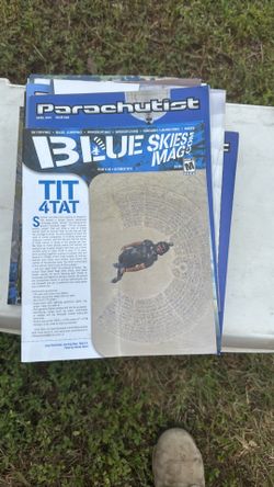 Parachute Parachutist and Blue Skies mag