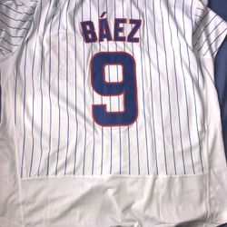 Bàez Pinstripe Home Jersey / Big - Tall