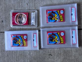 Vintage Graded Sports Wax Pack (4) Mint