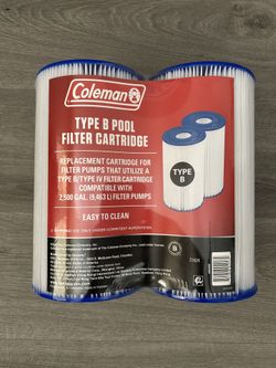 New-Coleman Pool Filter Cartridge (Type IV/B) - 2 Pack