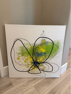 Abstract Floral Canvas Art