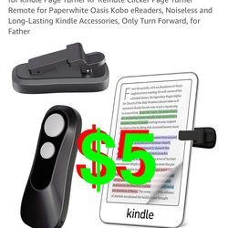 Kindle Page Turner RF Remote Clicker Page Turner Remote for Paperwhite Oasis Kobo eReaders, Noiseless and Long-Lasting Kindle Accessorie