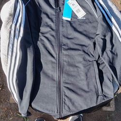 KIDS ADIDAS BLACK TRACK JACKET XL