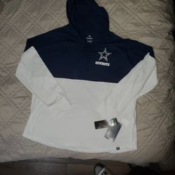 Women's Dallas Cowboys  Long Sleeve W/hood Brand New W/tags 