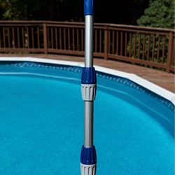 Aqua EZ 3-Piece Telescopic 12 ft Aluminum Pool Pole - New in Box - Universal Threaded Tip