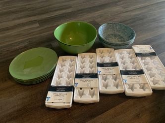 Ice trays plates bowls