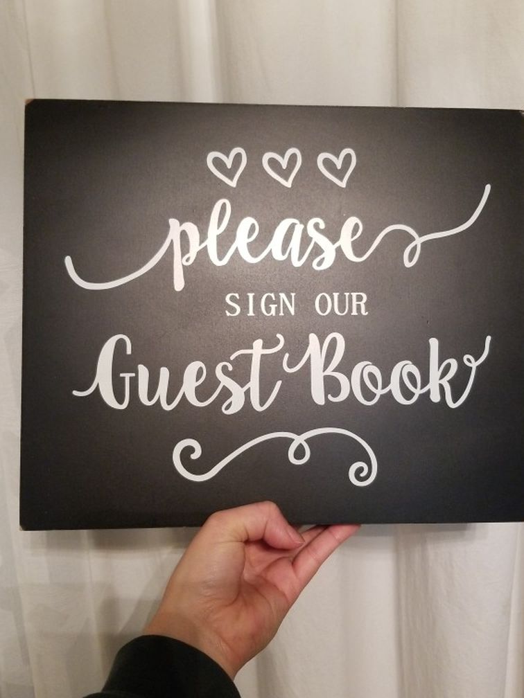 Guest Book Wedding Signage