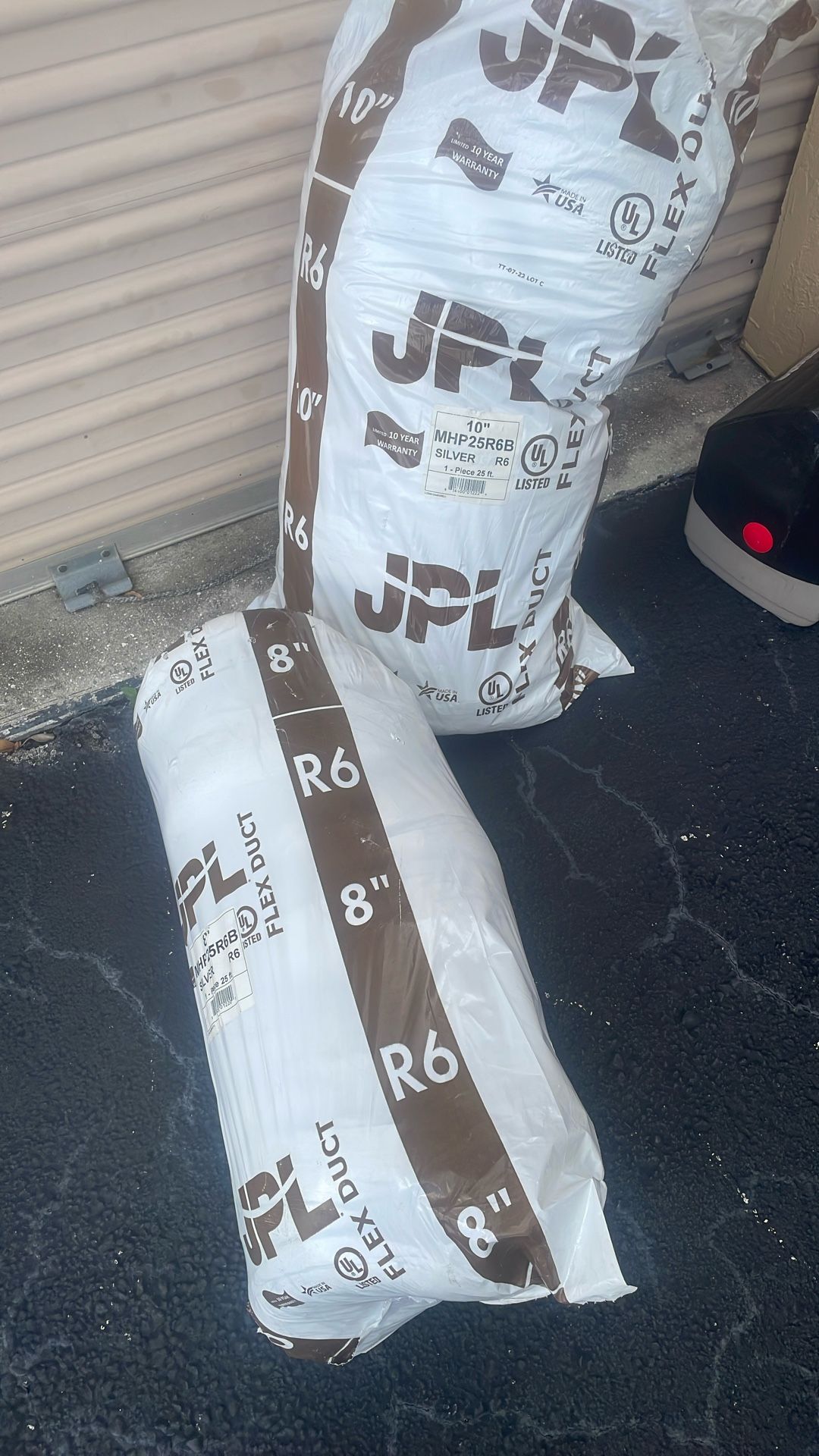 JPL 10" MHP25R6B Silver R6 Flexible Duc