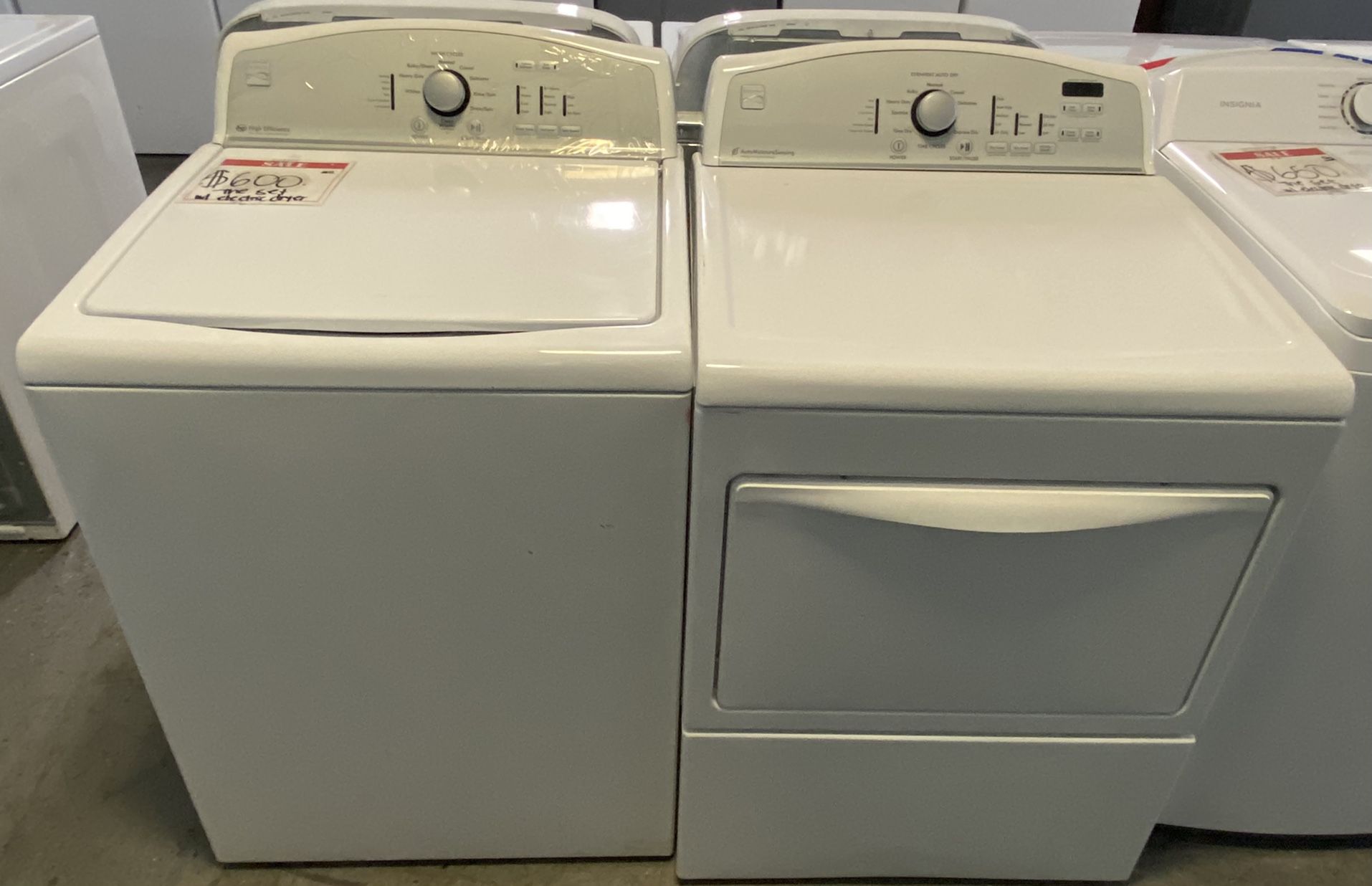 Kenmore *used* Top Load Washer W/Electric Dryer +20% Discount
