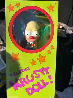 Jakks Pacific 2024 the Simpsons Talking Krusty Doll 16" New-in-Box