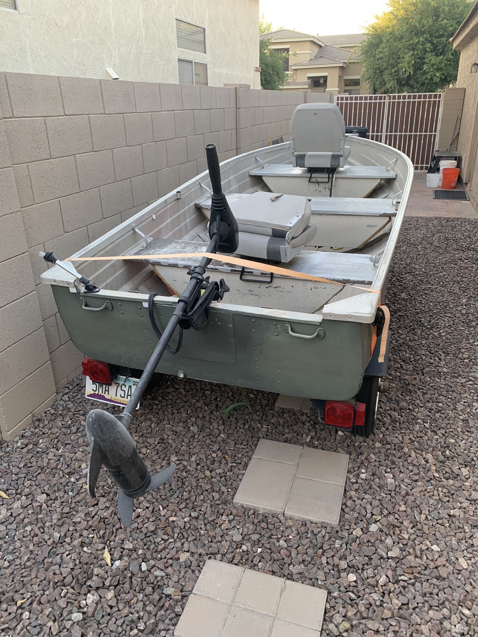 12ft Mirrocraft Fishing Boat And Trailer