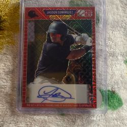 Jasson Dominguez Autographed MLB Trading Card
