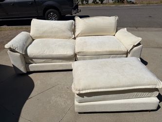 Couch with ottoman