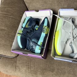 2 Pair Of new Nike Men Basketball Shows. LeBron Vlll Witness And Ja morant Both Size 10 In. BOx With No Top Never Worn
