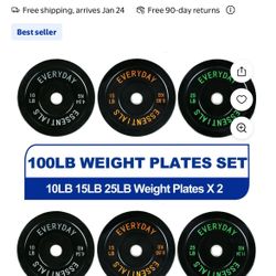 Black Bumper Plate Set 